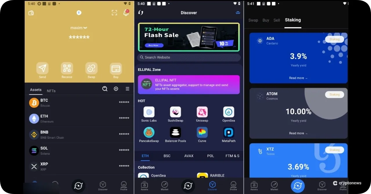 ellipal wallet, nfts, staking, and supported coins