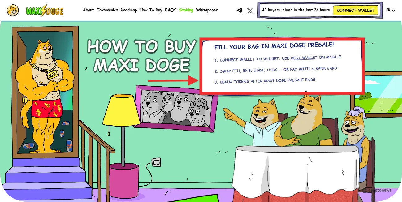 maxi doge launch date claim