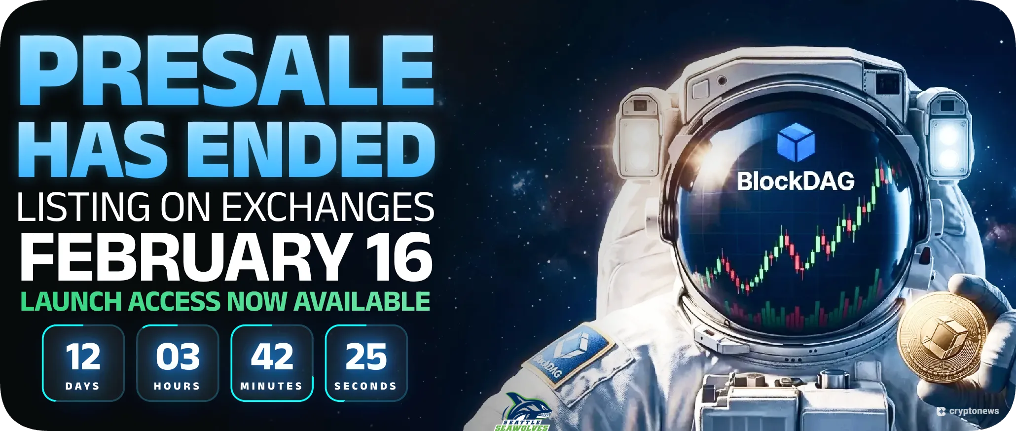 presale of blockdag has ended