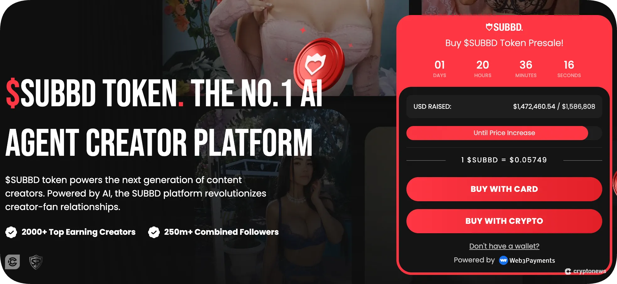 screenshot of the penny coin subbd