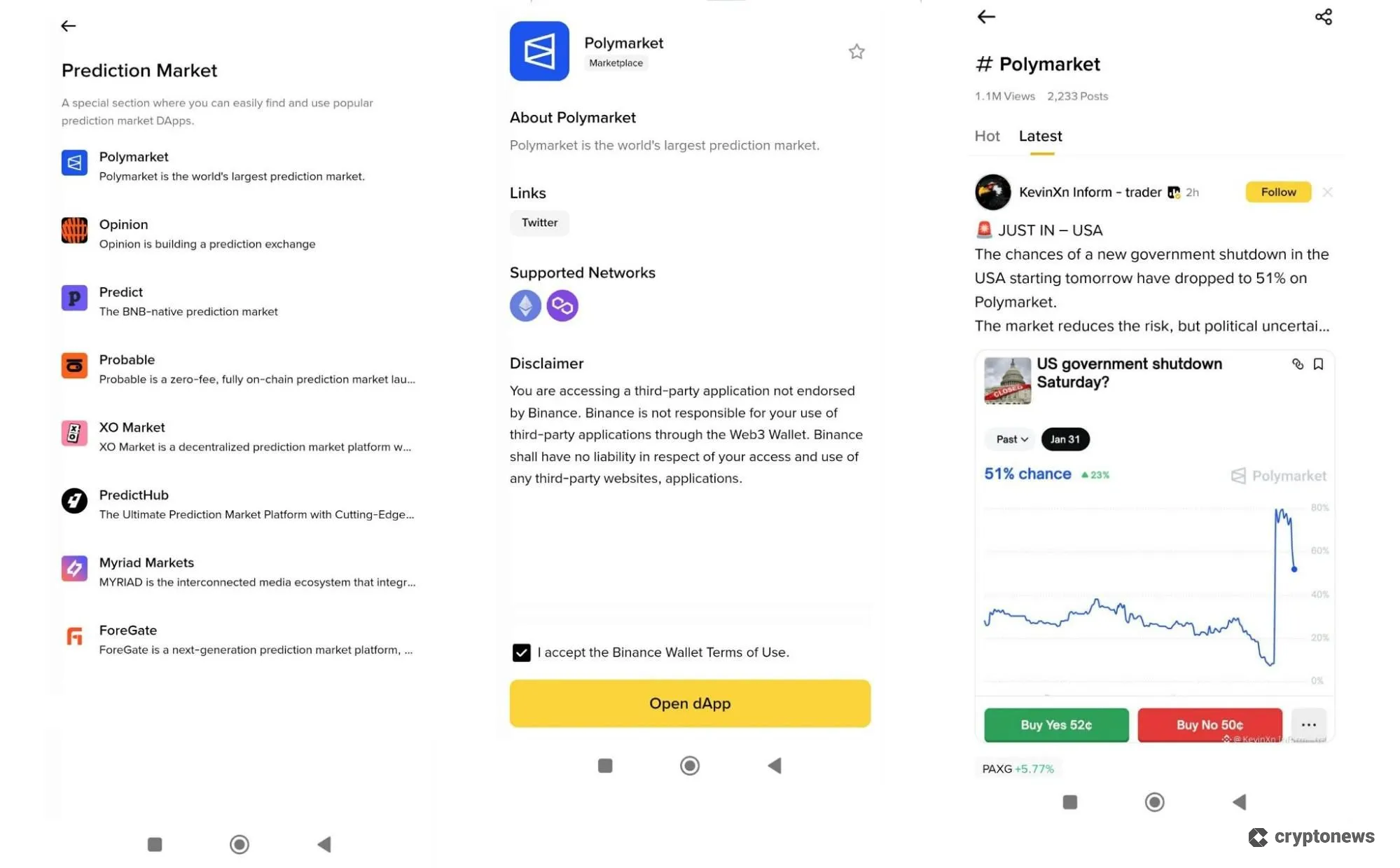 Binance Wallet - The Best Polymarket Wallet for Binance Smart Chain Integration