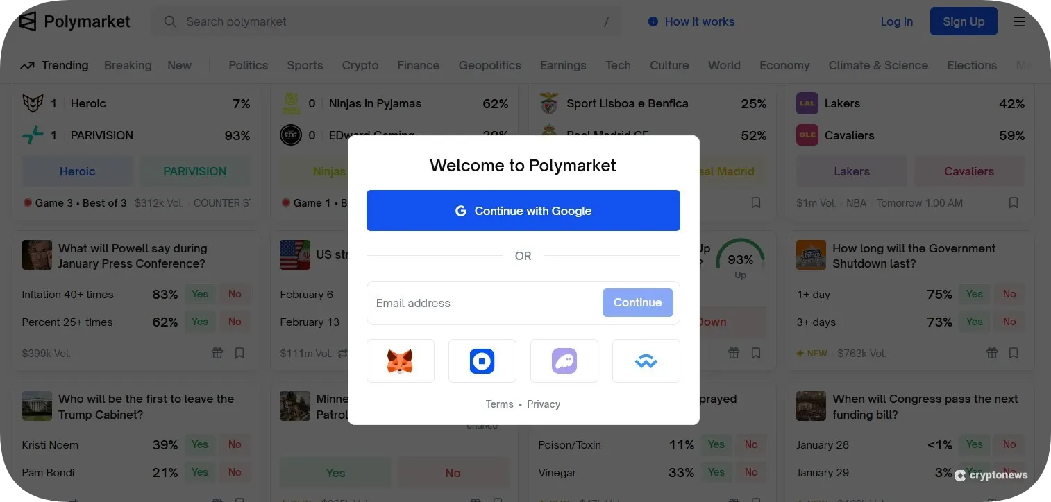 Polymarket wallet
