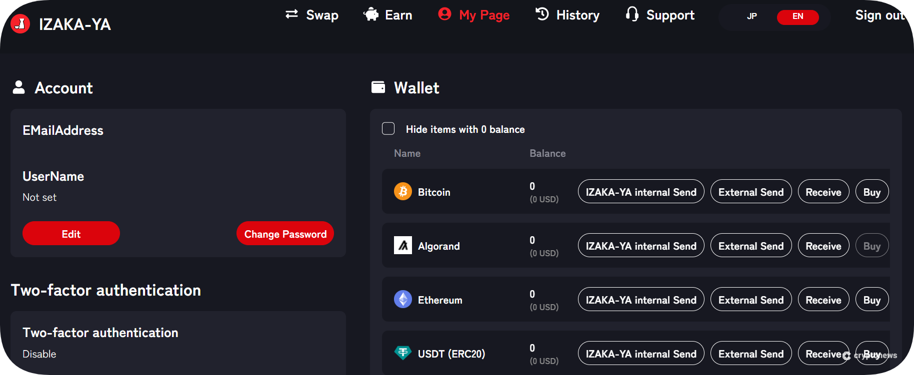 IZAKA-YA DeFi ecosystem dashboard