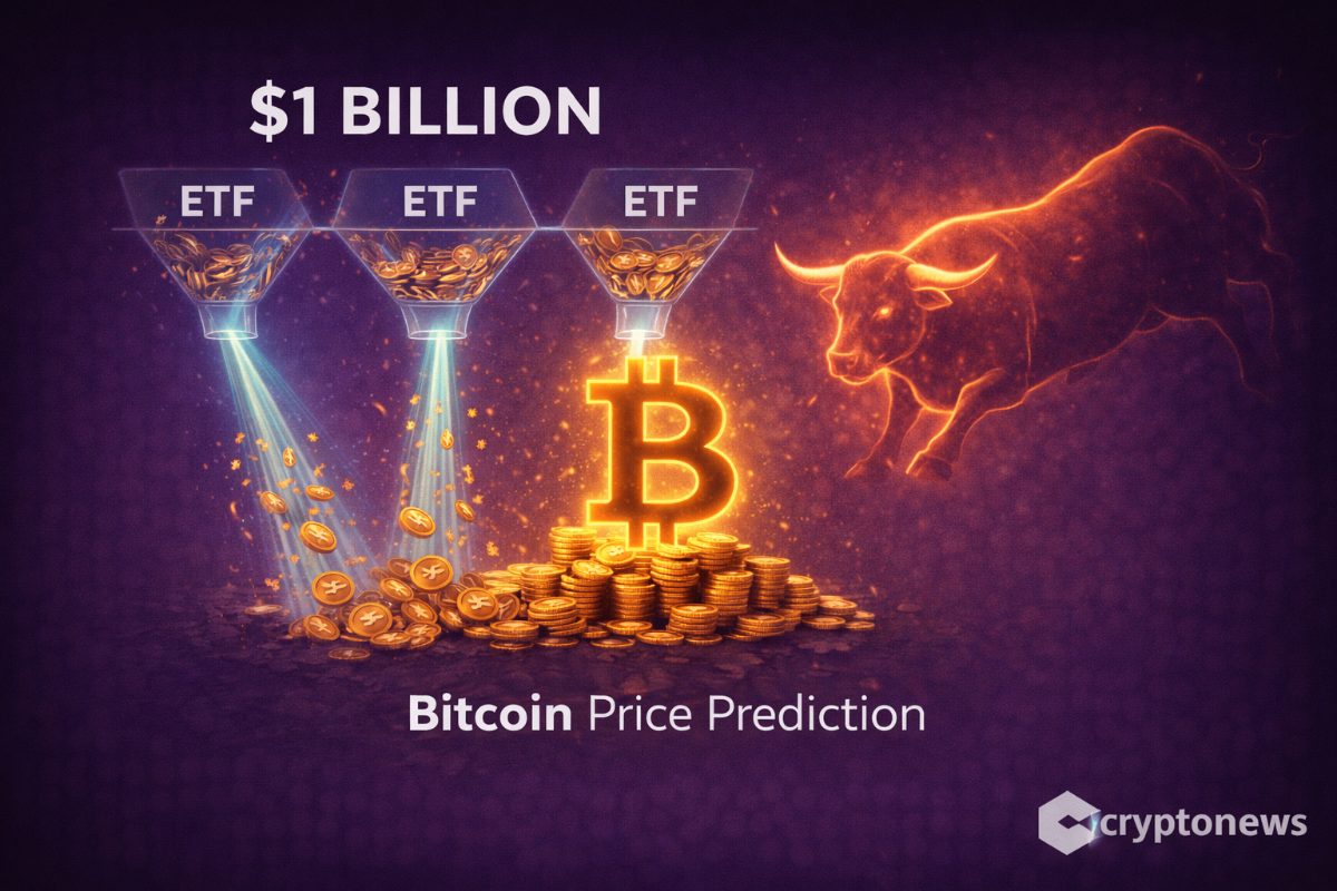 Crypto funds see $1B in fresh inflows as Bitcoin breaks its descending trendline feuling bullish Bitcoin price prediction, now watching $72K.