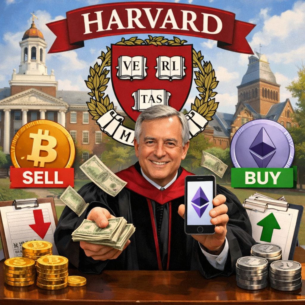 Harvard Picks ETH USD After Trimming Bitcoin ETF Exposure