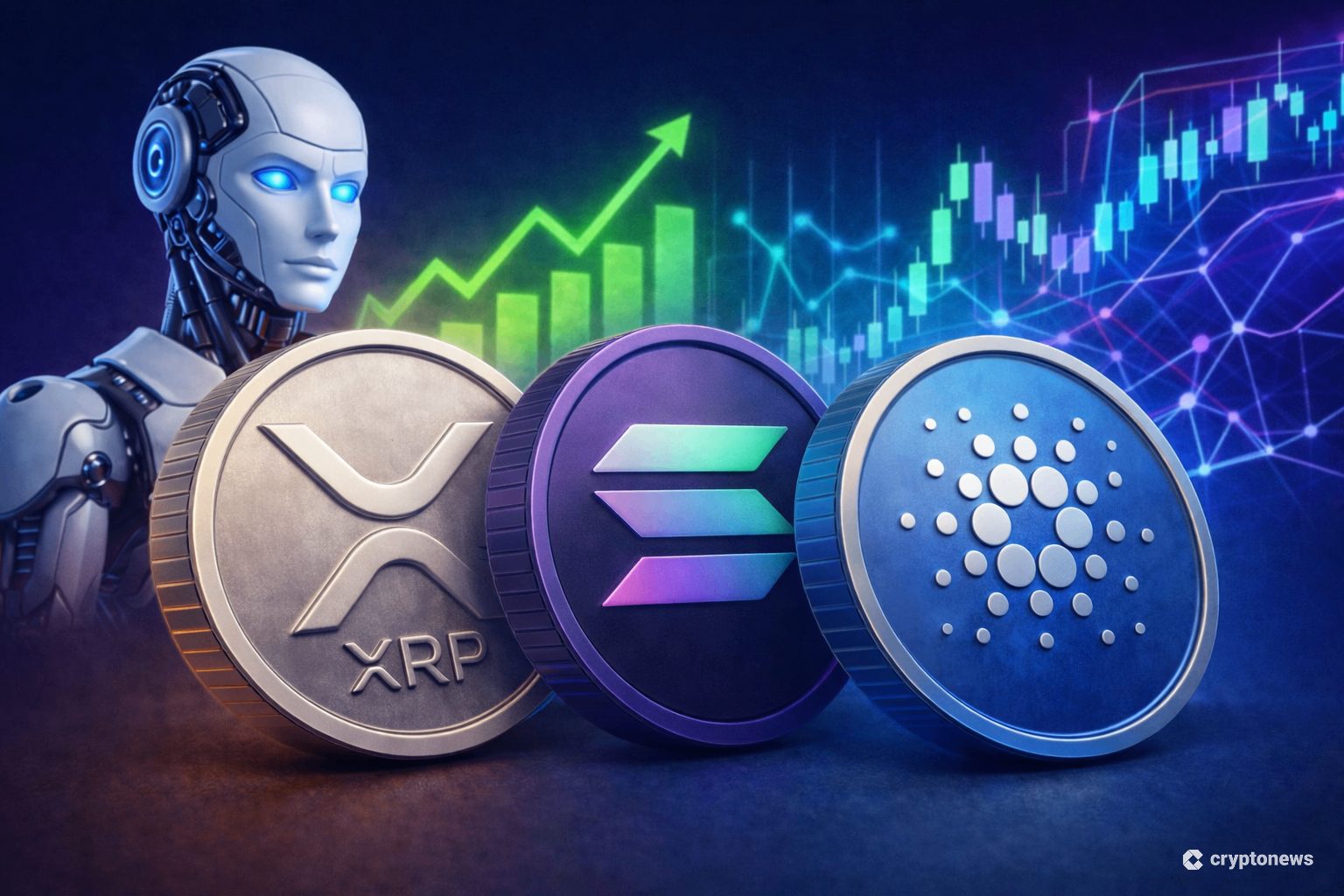 Leading AI Claude Predicts the 2026 Price of XRP, Solana and Cardano