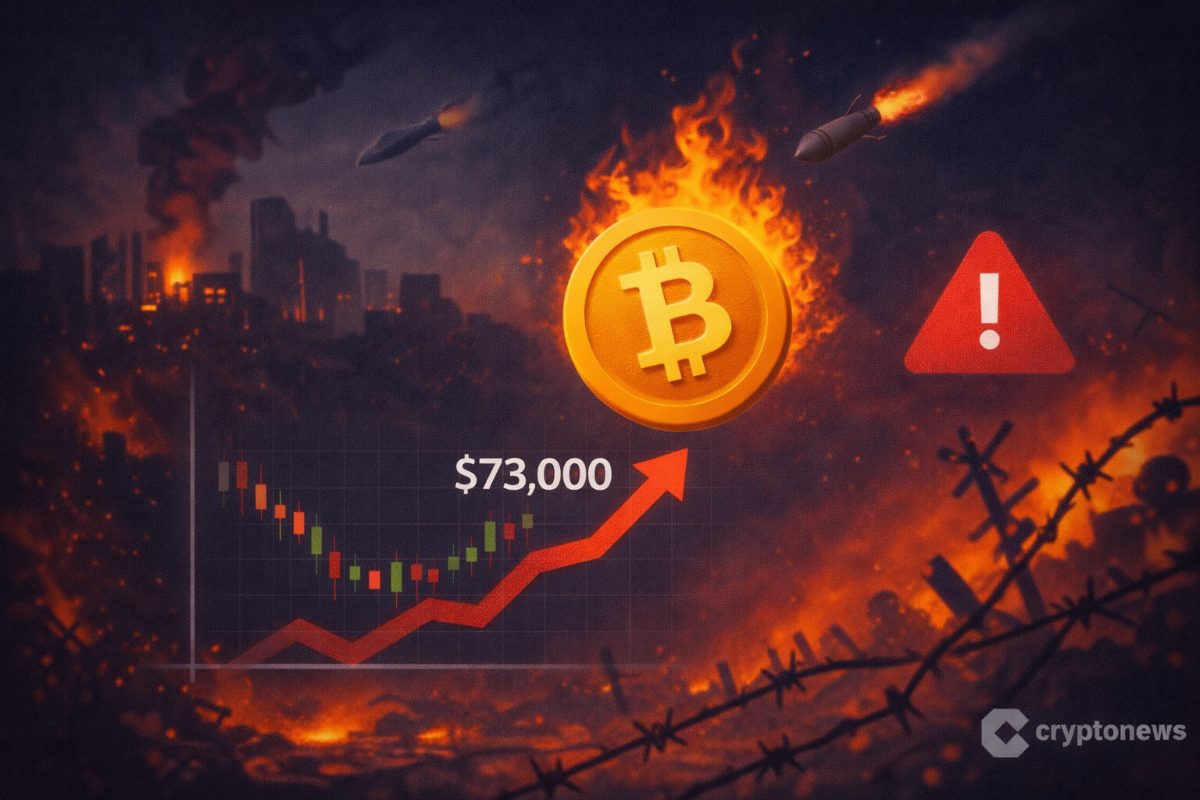 Bitcoin rebounds above $73K despite geopolitical tension, but analysts warn the rally may fade fueling bearish Bitcoin price prediction.