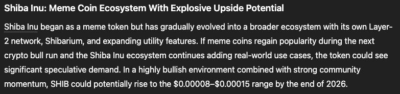 New ChatGPT Predicts the Price of XRP, Solana and Shiba Inu by The End of 2026