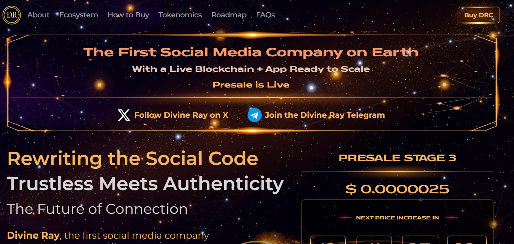 Divine Ray Presale
