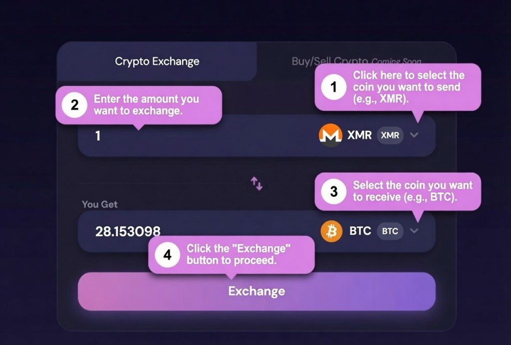 How to Swap XMR to Bitcoin on GhostSwap