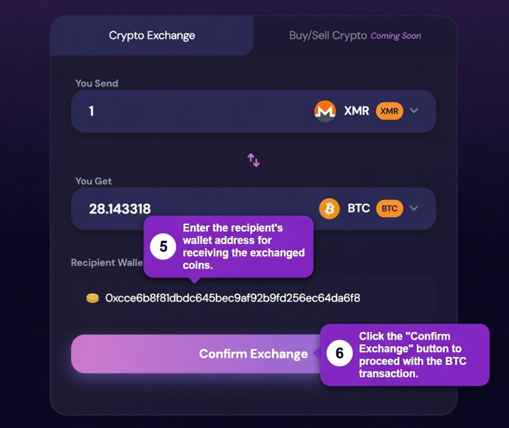Send Coins on GhostSwap