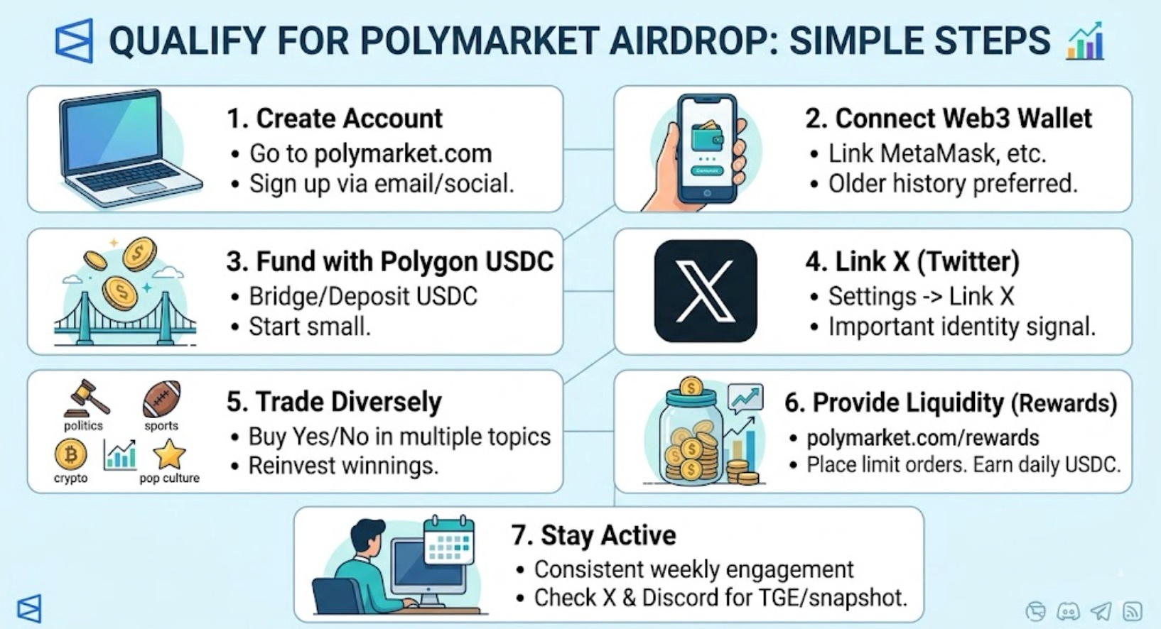 how to qualify for polymarket airdrop