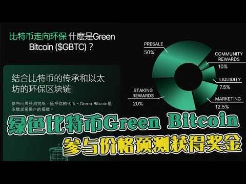 绿色比特币Green Bitcoin  参与比特币价格预测获得奖金！