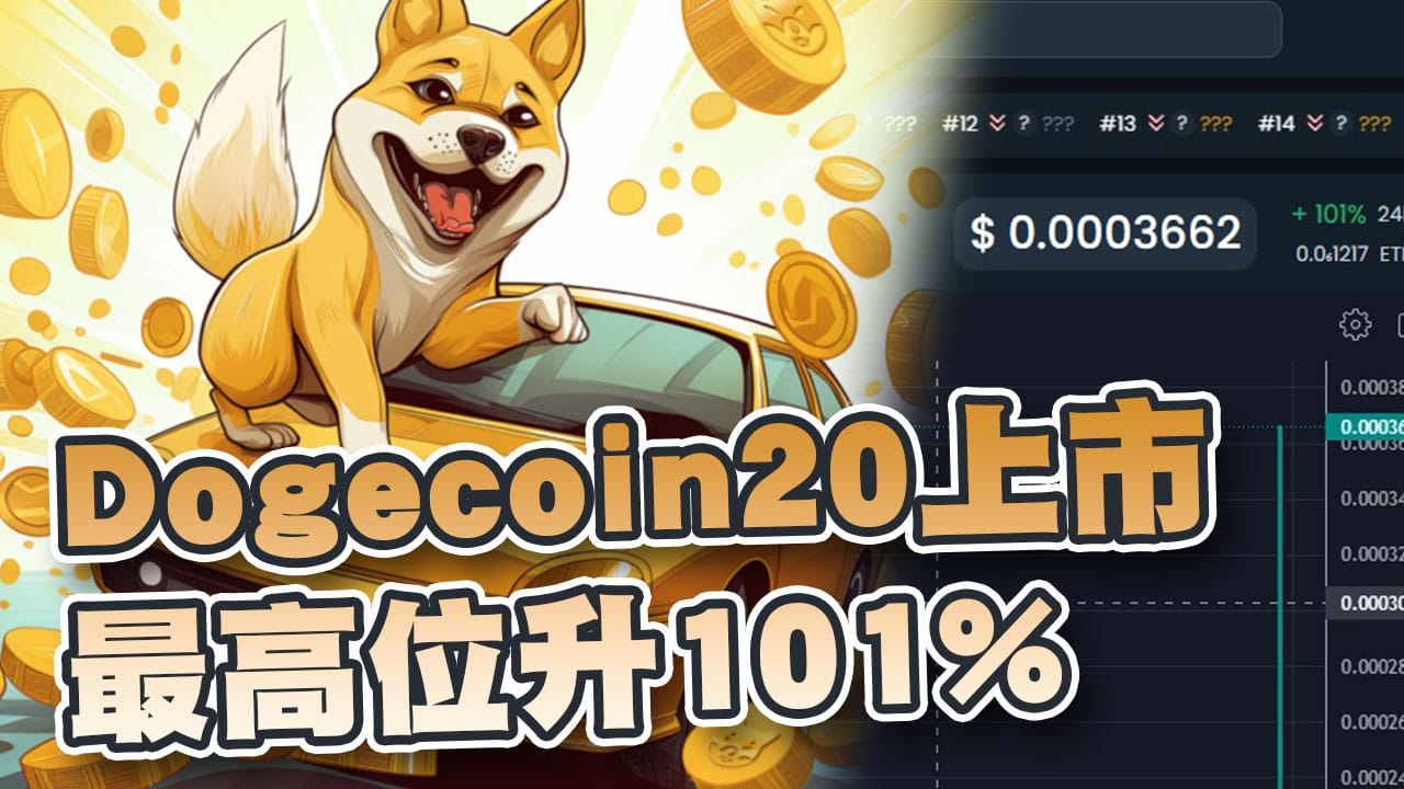 Dogecoin20于4月18日上市！最高位升101%