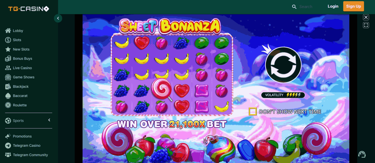 sweet bonanza tg.casino