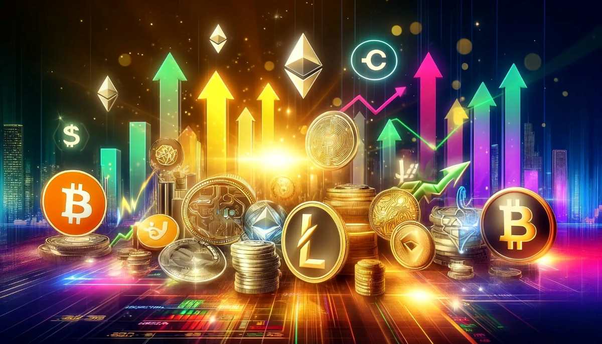 Imagen de altcoins en ascenso