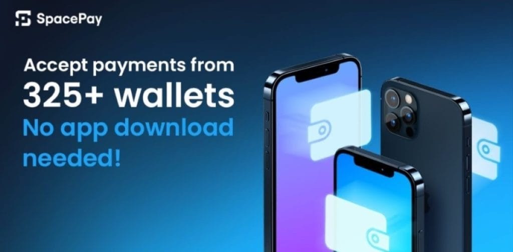 SpacePay admite más de 325 billeteras sin necesidad de descargar una aplicación.