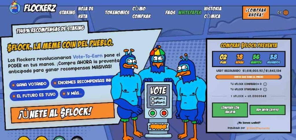 Flockerz recauda más de 1.6 millones en preventa
