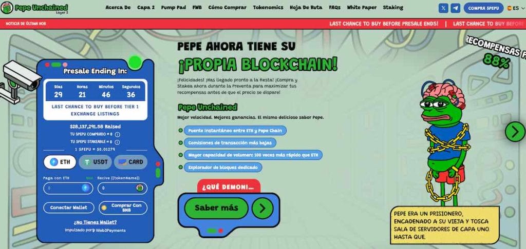 Solo quedan 30 días para el fin de la preventa de $PEPU
