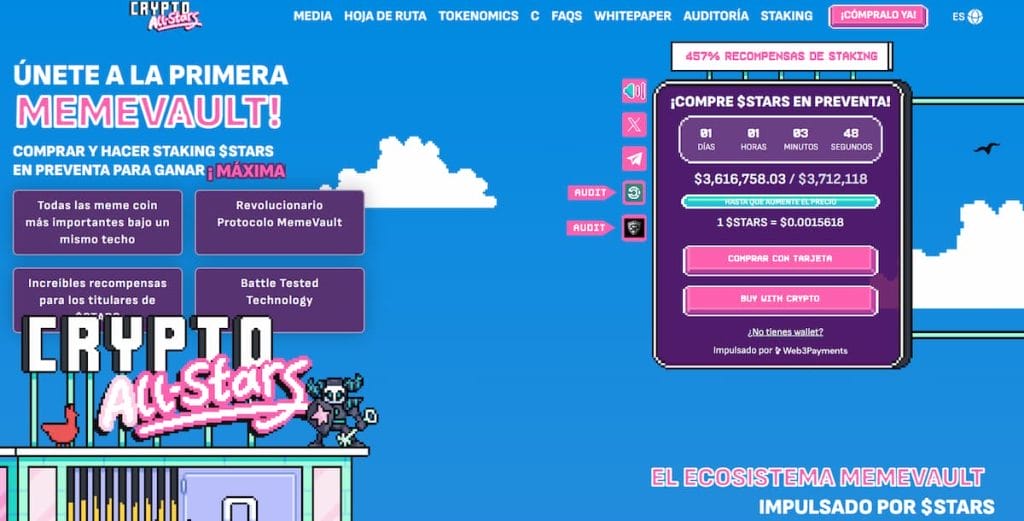 Las mejores criptomonedas para invertir: preventa de STARS