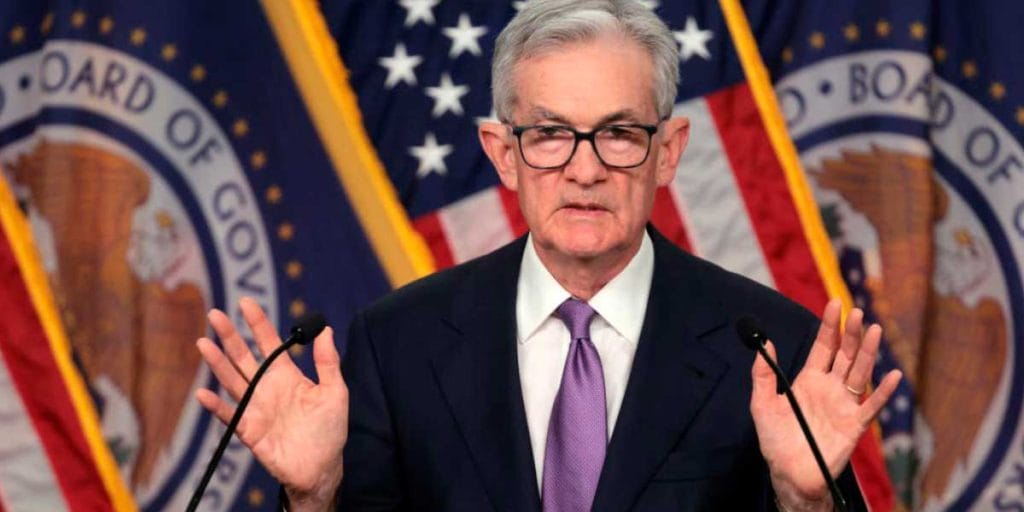 Jerome Powell, presidente de la Reserva Federal.
