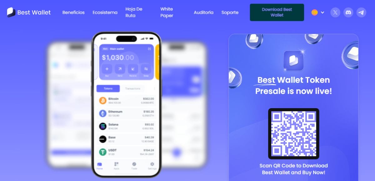 Criptomonedas con menos comisión: Best Wallet Token