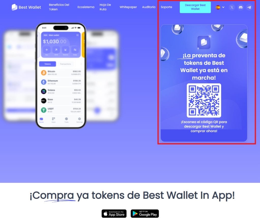 Cómo comprar Best Wallet Token, paso 1