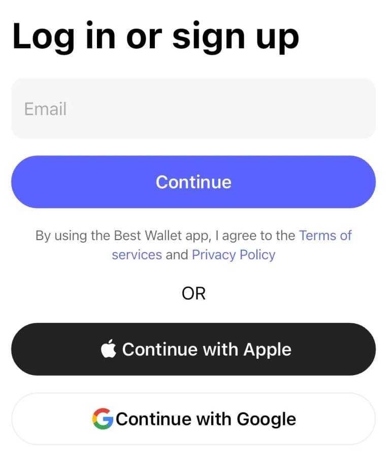 Cómo comprar Best Wallet Token, paso 2