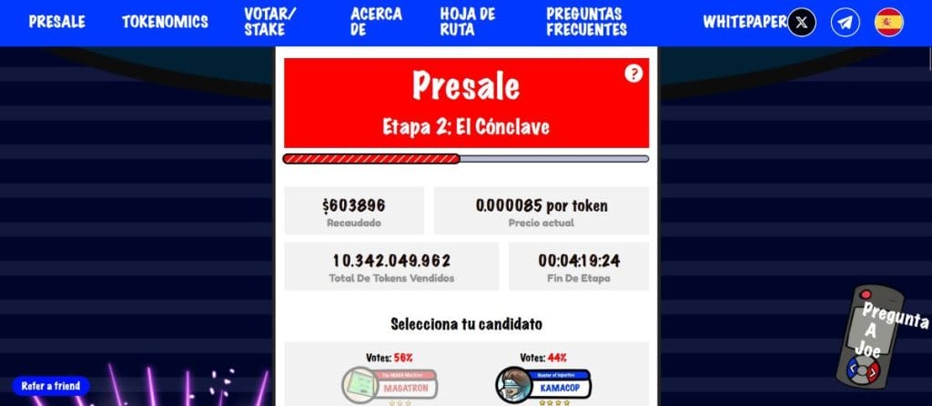 La preventa de FreeDum Fighters superó los 600.000 dólares recaudados.