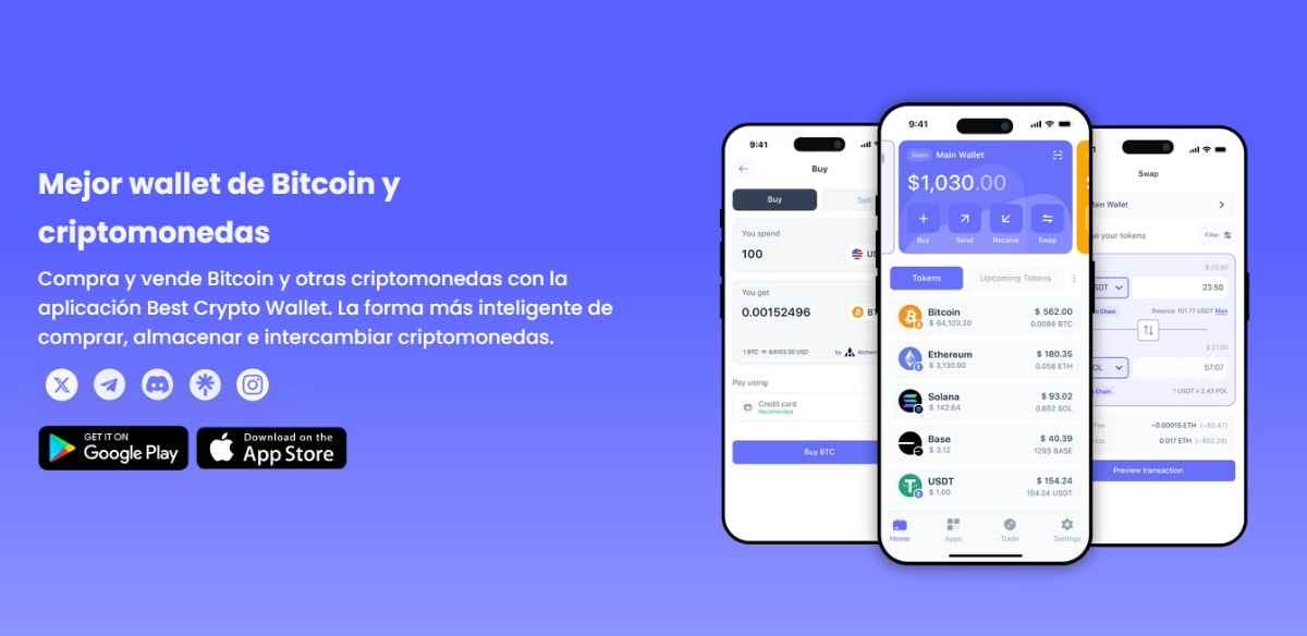 Recomendamos utilizar Best Wallet para participar en las mejores ICO de criptomonedas