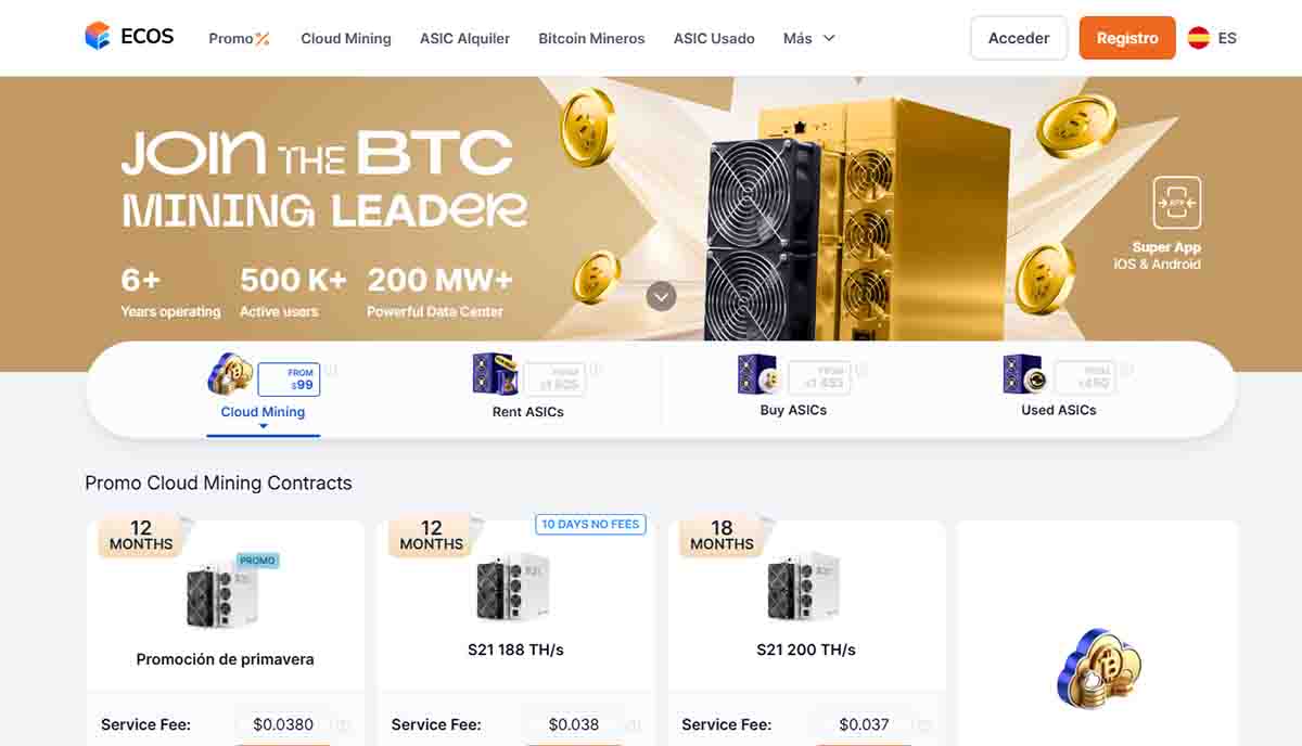 Plataforma de minería en la nube rápida y eficaz