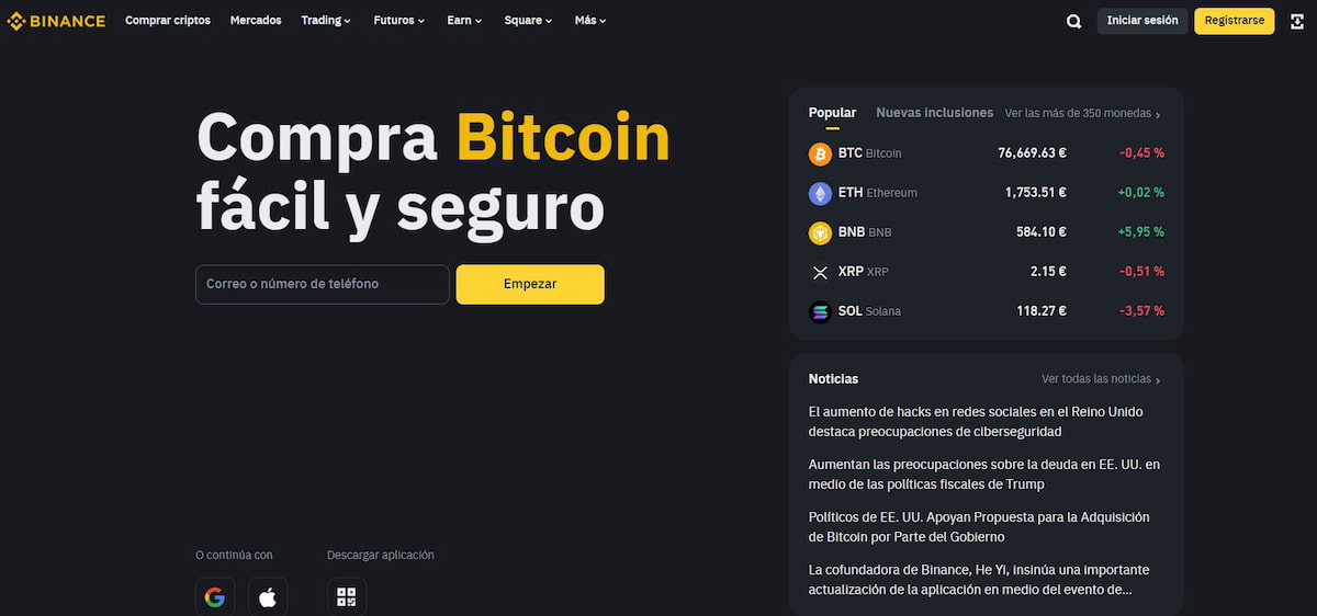 Mejor exchange criptomonedas. Entre los mejores, está Binance