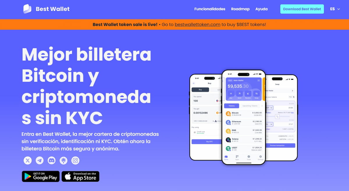 Mejores shitcoins. Comprar Bitcoin Hyper desde Best Wallet. Paso 1