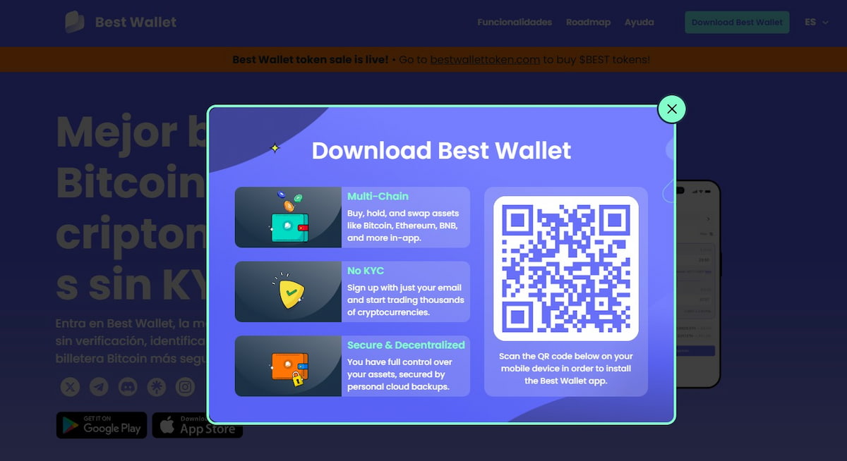 Mejores shitcoins, Paso 2. comprar HYPER desde Best wallet es sumamente fácil