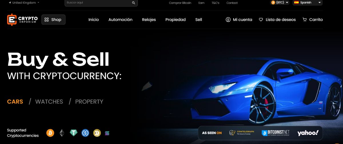 Cryptoemporium- Pagar con ETH