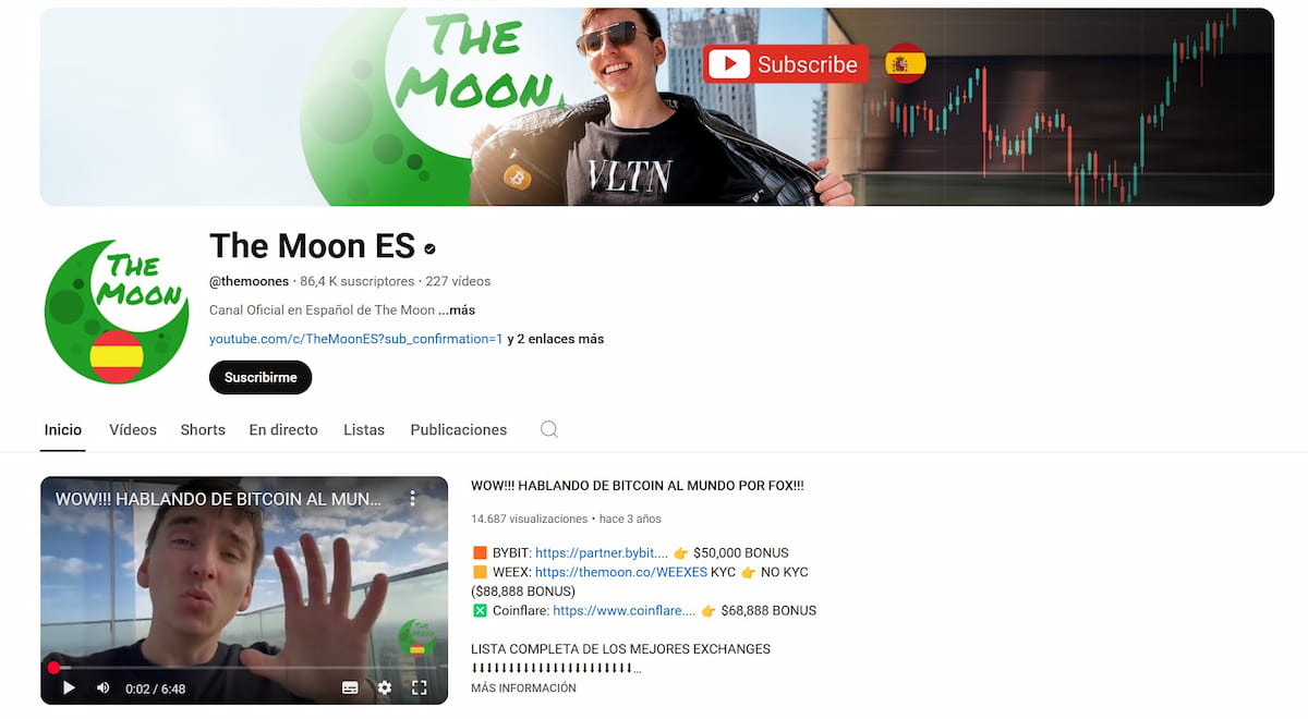 The Moon ES: otro de los mejores canales de señales criptomonedas