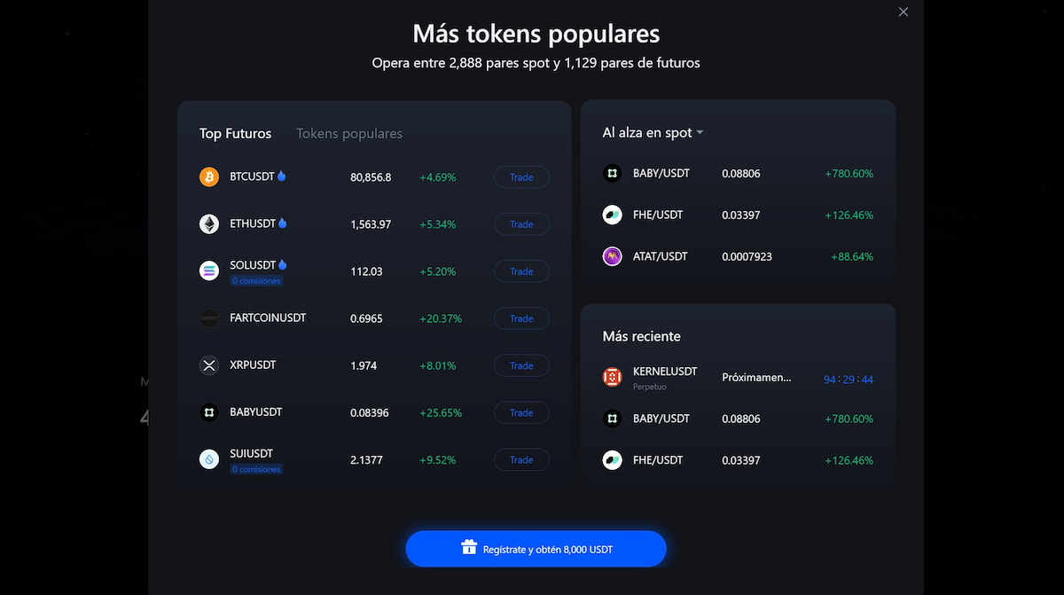 Paso 3 para comprar Bitcoin en Chile: A través del navegador podrás encontrar BTC