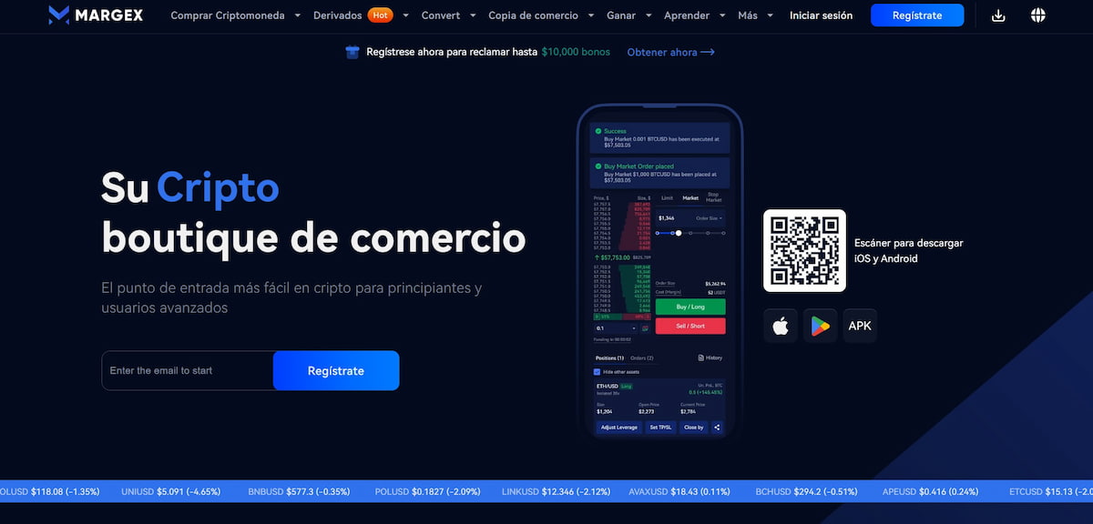 Cómo comprar Bitcoin en Chile: Margex