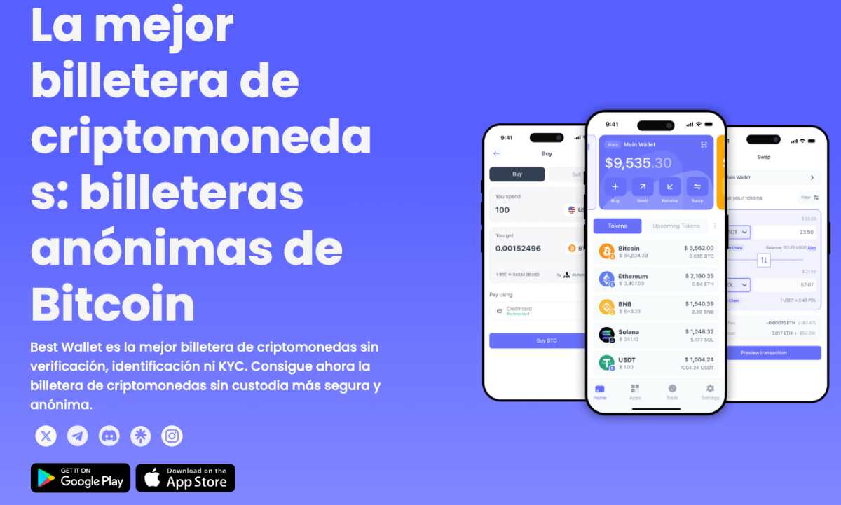 La mejor billetera de criptomonedas es Best Wallet