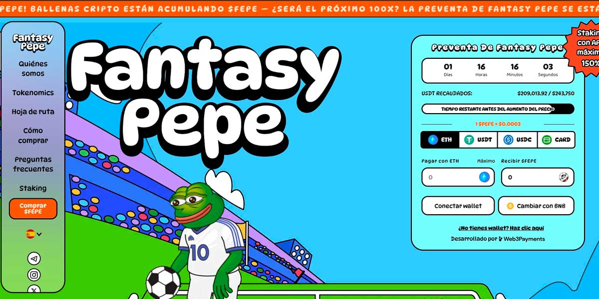 Página oficial de Fantasy Pepe