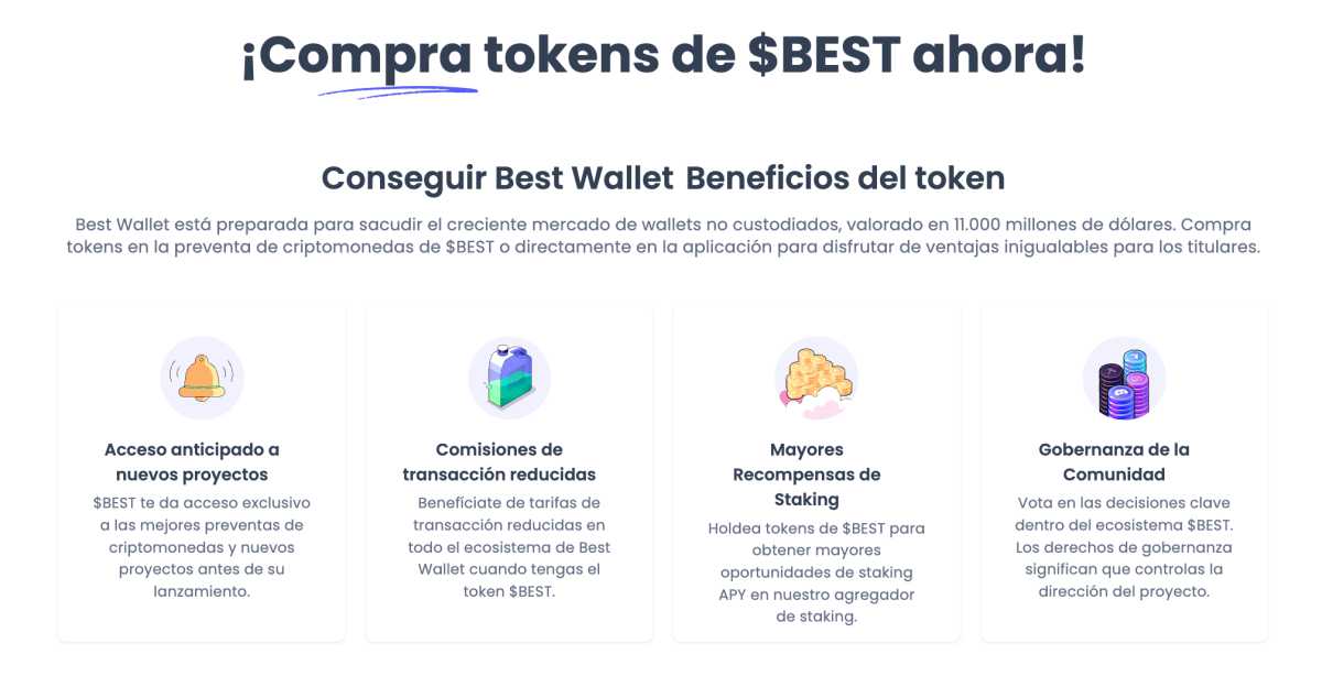Comprar Best Wallet token, una de las criptomonedas más prometedoras del año