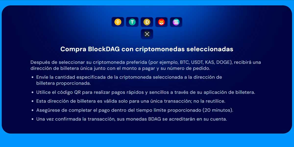 Paso 3 de cómo comprar BlockDAG