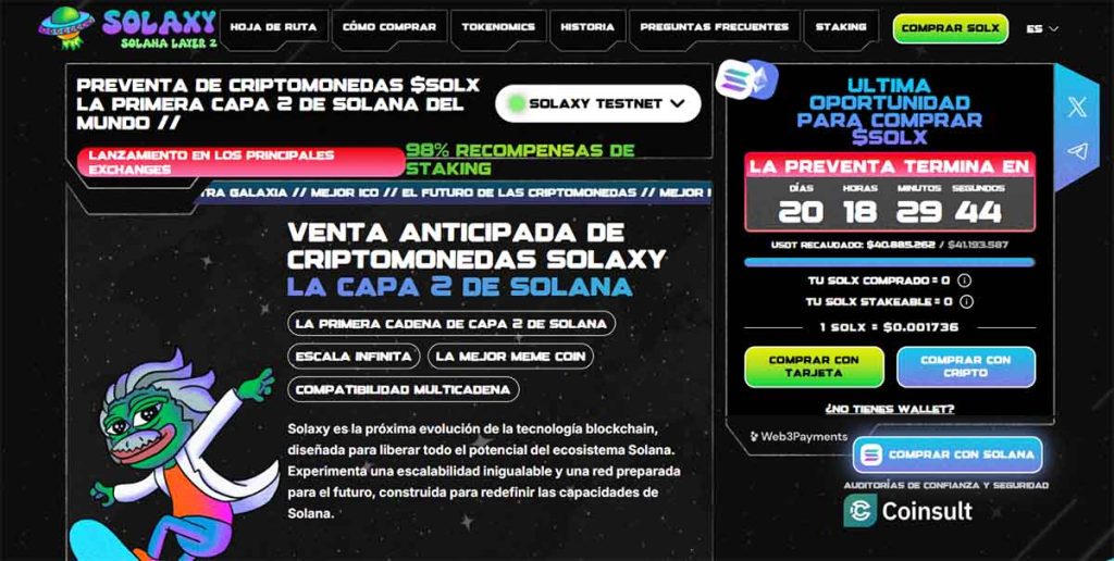 Solaxy - mejores preventas de criptomonedas