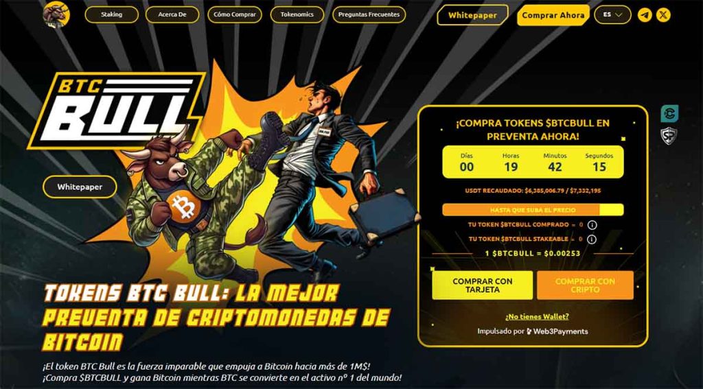 BTC BULL - mejores preventas de Bitcoin
