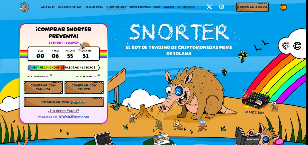 Snorter es la nueva criptomoneda presente en Telegram que actúa como alternativa a comprar BTFD