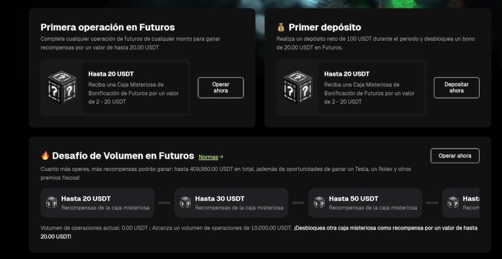 Bitunix te ofrece grandes bonos y promociones
