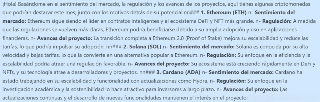 DeepSeek escoge a Ethereum, Solana y Cardano como las mejores altcoins para invertir ahora