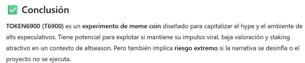 La IA ha escogido a T6900 como una de las nuevas criptomonedas baratas que podrían explotar