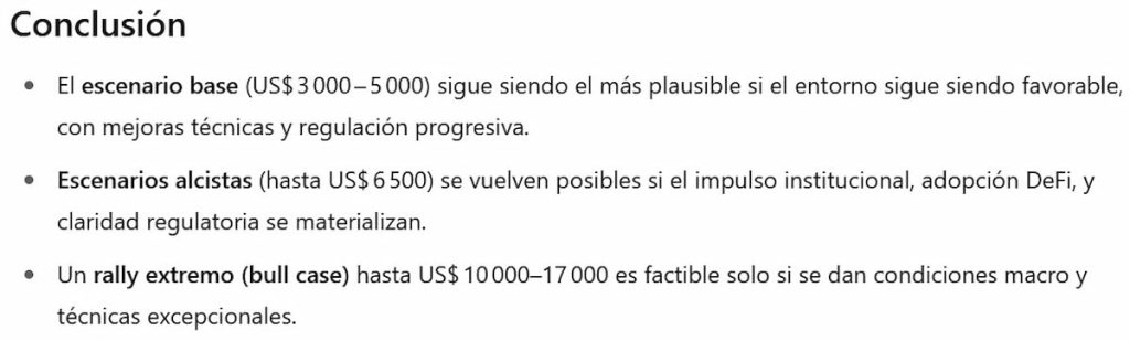 Aunque ChatGPT 5 aún no se ha lanzado, las predicciones de GPT4 son optimistas para ETH