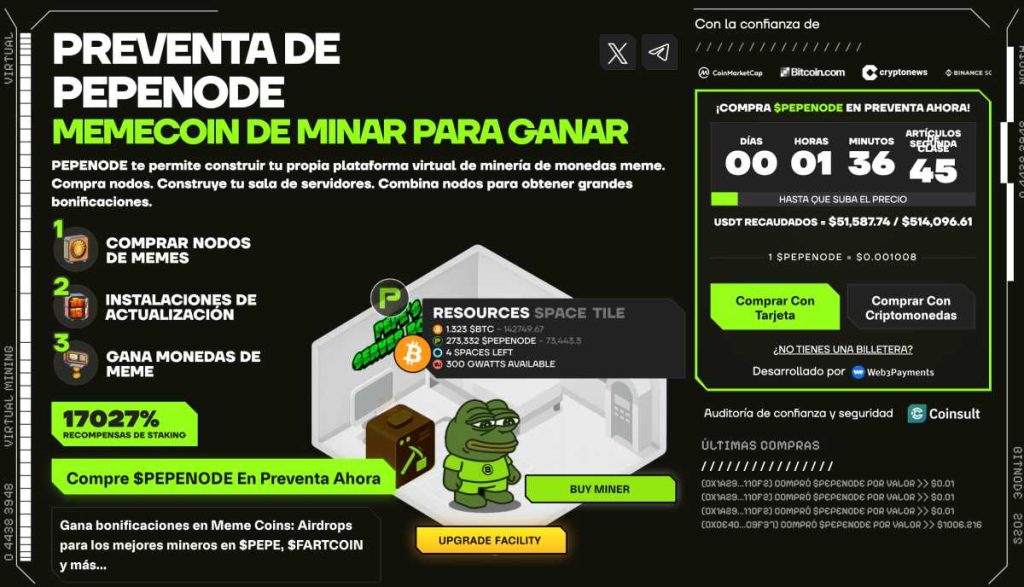 La preventa de PEPENODE se encuentra activa